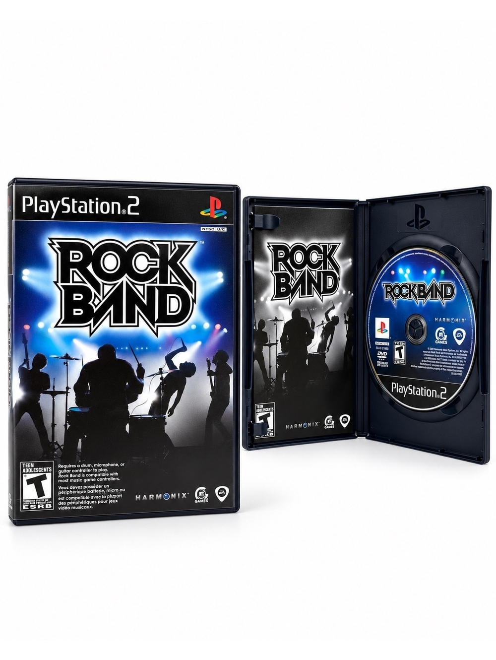 Rock Band PS2 PlayStation 2 Complete w/ Manual Tested Working 2007